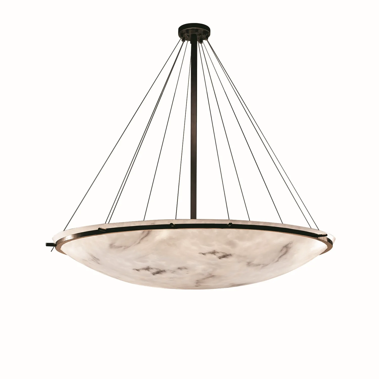 LumenAria 16 Light Pendant in Dark Bronze