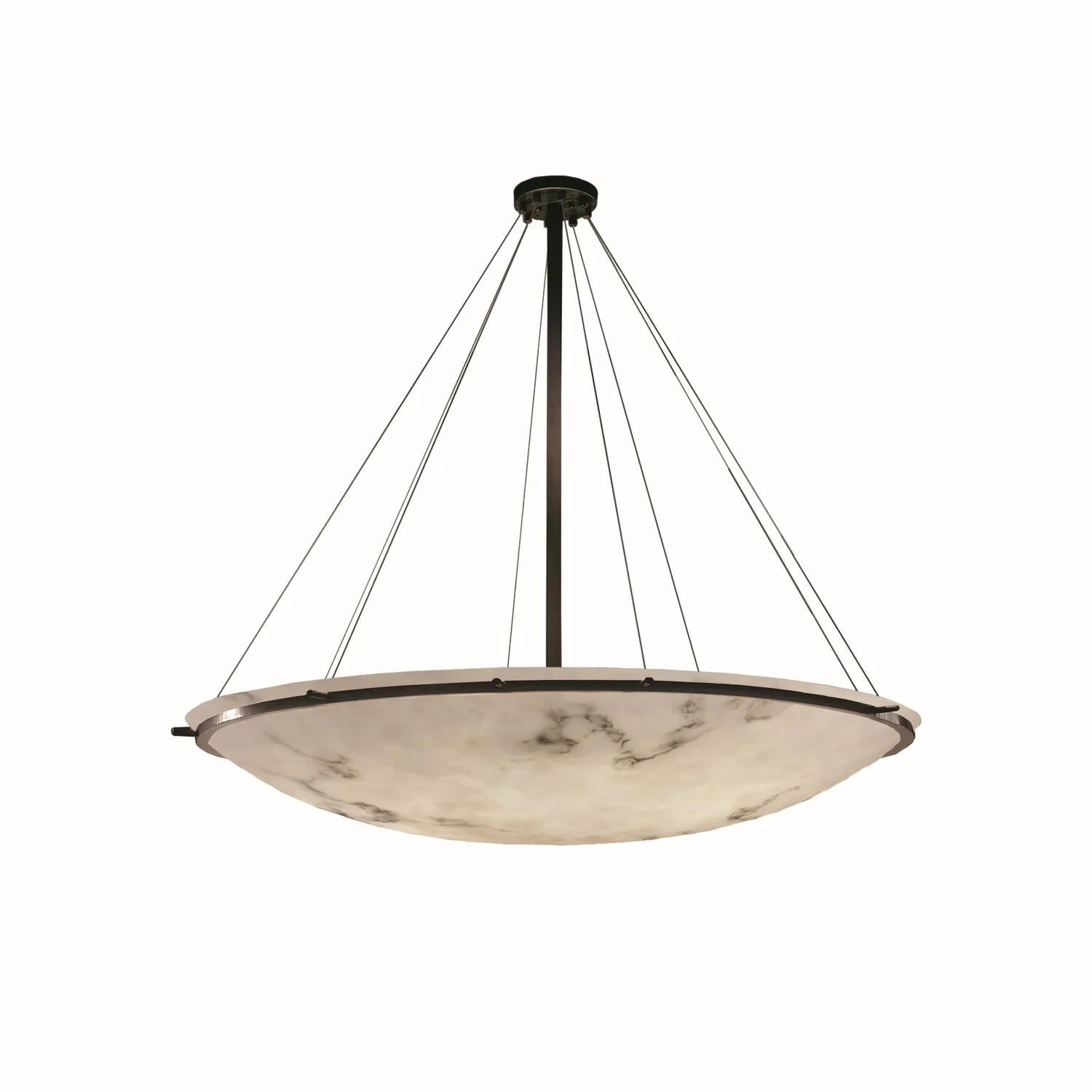 LumenAria 12 Light Pendant in Dark Bronze