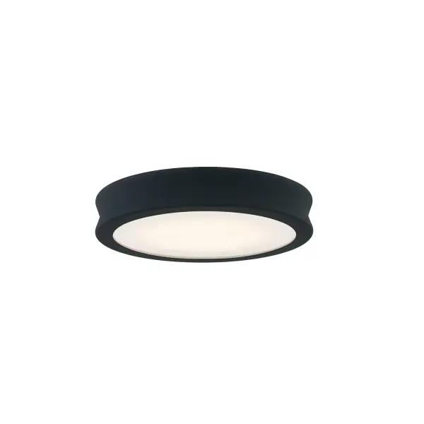 Collection: Fusion Finish: Matte Black - Textured Glass: Opal Glass Width: 8.50" Height: 3.00" Maximum Wattage: 16.00 W Light Source: LED Light Output: 1600.00 lm Delivered Lumens: 820.00 lm Voltage: 120.00 V Safety Listing: UL/ETL Safety Rating: Damp LED