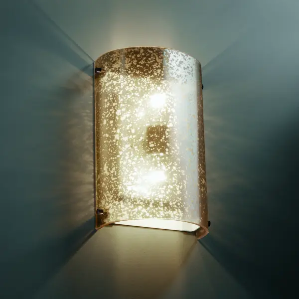 ADA Finials Cylinder Collection: Fusion Finish: Dark Bronze Glass: Artisan Glass Width: 8.00" Height: 12.50" Extension from Wall: 4.00" Top to Outlet: 4.00" Number of Bulbs: 2 Maximum Wattage: 100.00 W Bulb Type: Type A Safety Listing: Damp Safety Rating: Damp ADA