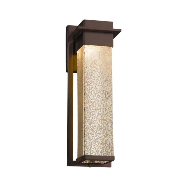 Collection: Fusion Finish: Dark Bronze Glass: Artisan Glass Width: 5.00" Height: 16.50" Extension from Wall: 5.50" Top to Outlet: 2.75" Maximum Wattage: 14.00 W Light Source: LED Light Output: 1190.00 lm Color Temperature: 3000 K CRI: 90 Safety Listing: ETL Safety Rating: Wet LED
