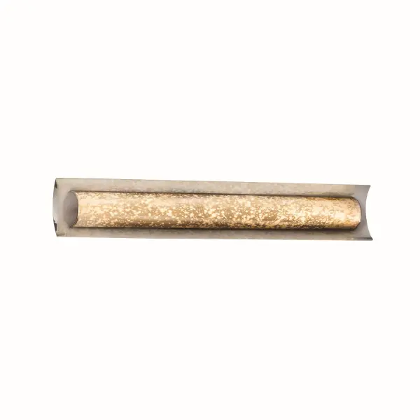 Collection: Fusion Finish: Polished Chrome Glass: Artisan Glass Notes: Dedicated LED engine included Width: 30.00" Height: 5.00" Extension from Wall: 2.50" Top to Outlet: 15.00" Maximum Wattage: 23.00 W Light Source: LED Light Output: 2100.00 lm Safety Listing: Damp Safety Rating: Damp ADA LED