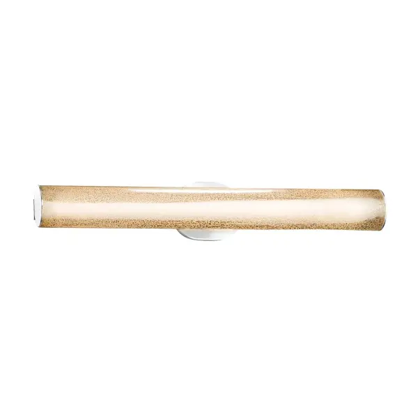 Collection: Fusion Finish: Polished Chrome Glass: Artisan Glass Width: 28.00" Height: 4.50" Extension from Wall: 3.00" Maximum Wattage: 23.00 W Light Source: LED Light Output: 2100.00 lm Color Temperature: 3000 K CRI: 90 Safety Listing: UL Safety Rating: Damp ADA LED