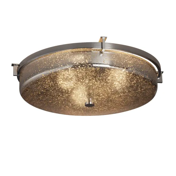 Collection: Fusion Finish: Polished Chrome Glass: Artisan Glass Width: 20.75" Height: 5.00" Maximum Wattage: 50.00 W Bulb Type: LED Light Source: LED Light Output: 4000.00 lm Safety Listing: Damp Safety Rating: Damp LED