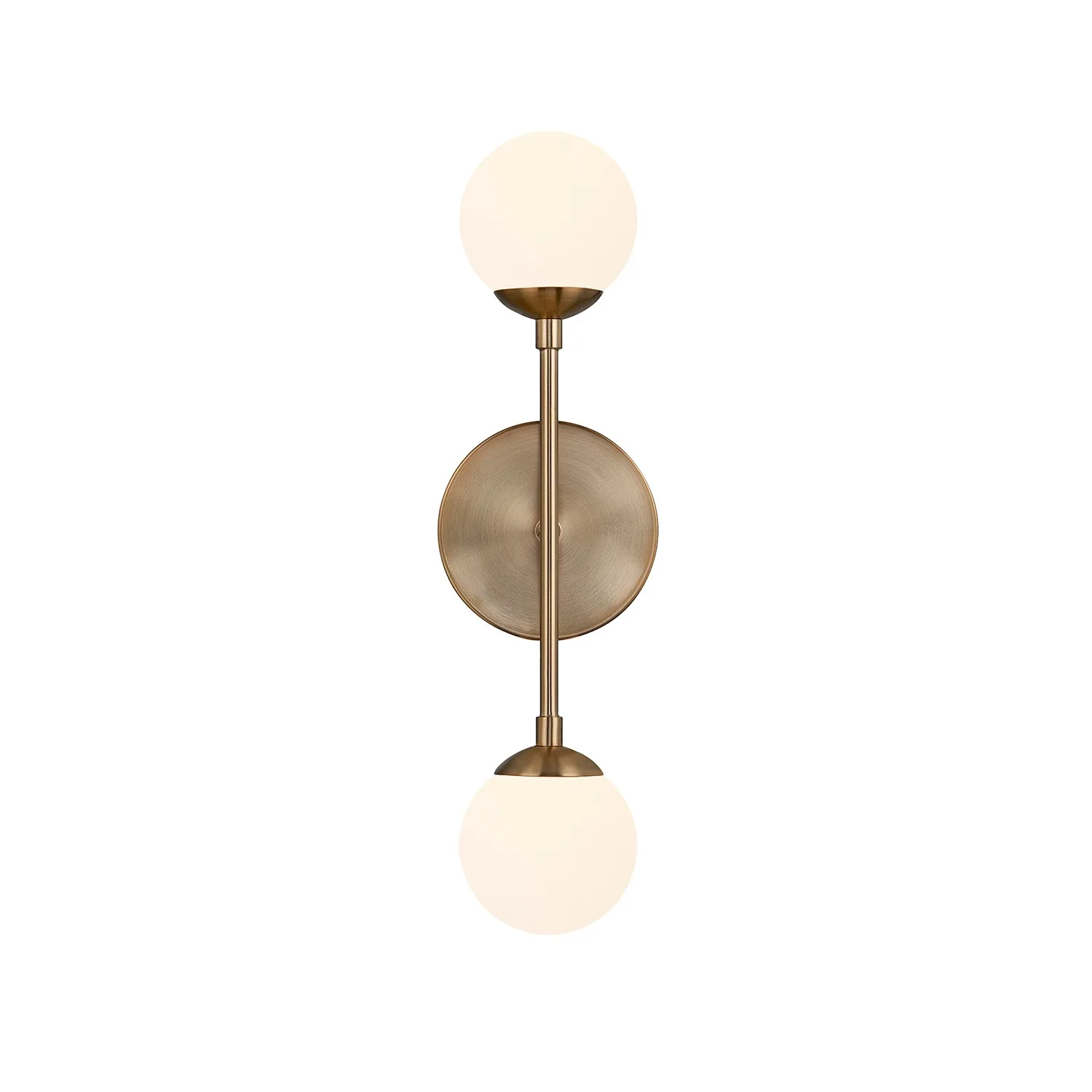 Fusion Two Light Wall Sconce in Brushed Brass