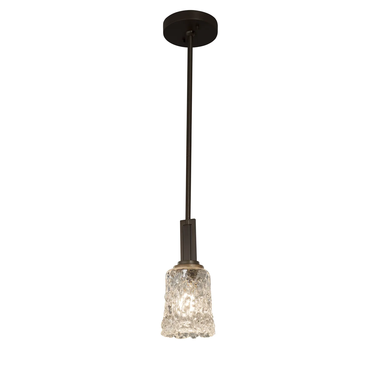 Veneto Luce One Light Pendant in Dark Bronze