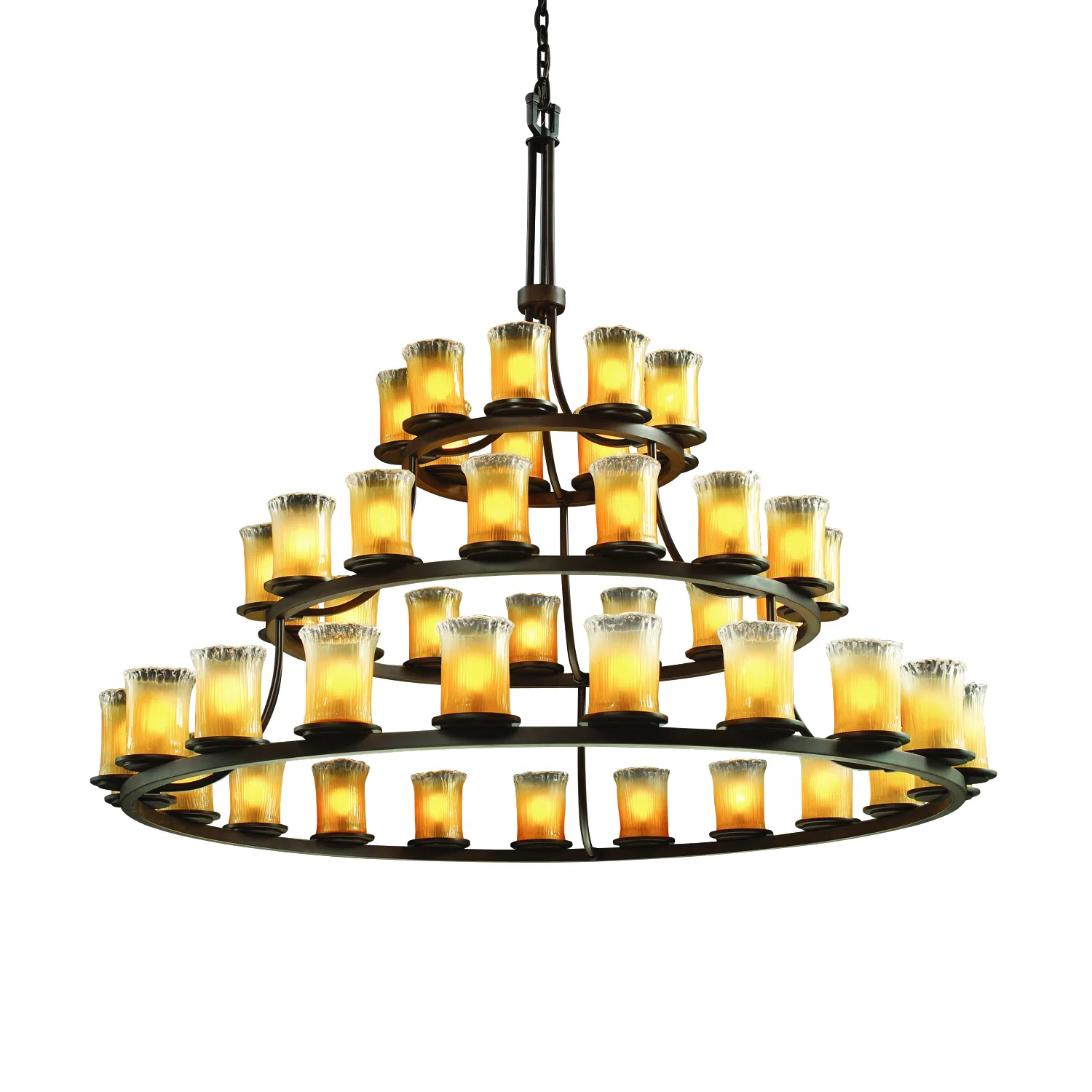 Veneto Luce 45 Light Chandelier in Dark Bronze