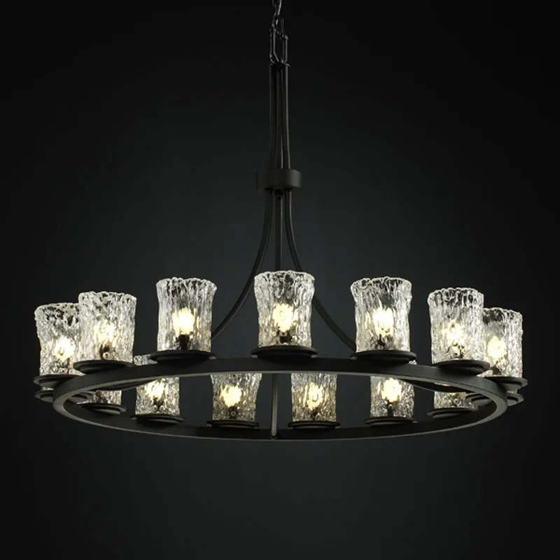 Veneto Luce 15 Light Chandelier in Matte Black