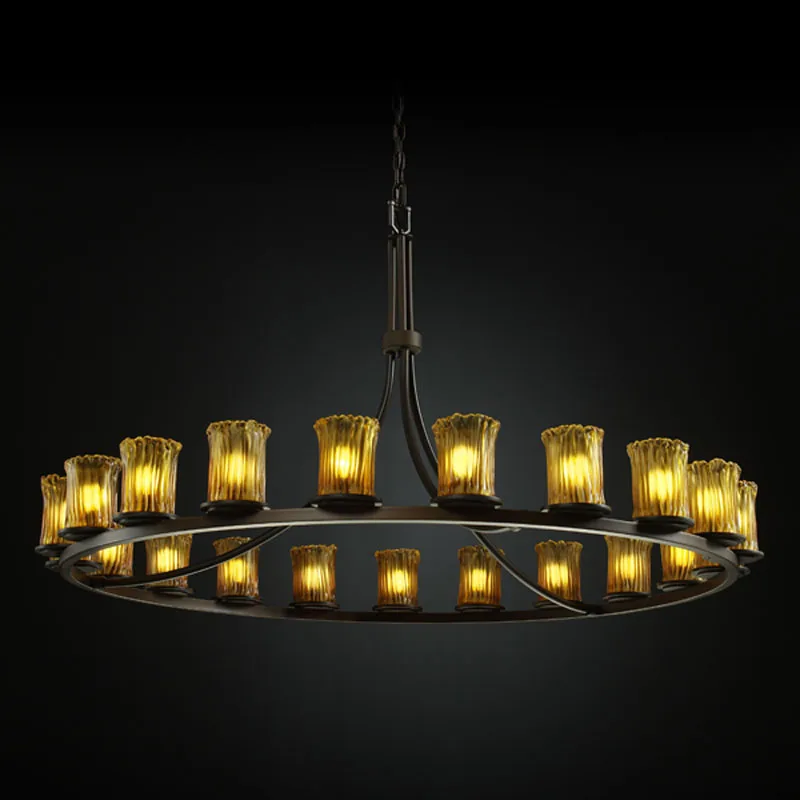Veneto Luce 21 Light Chandelier in Dark Bronze