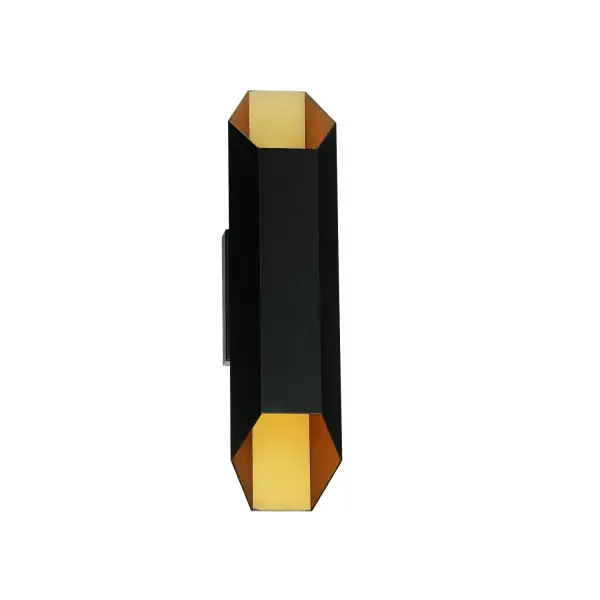 Collection: Monterey Finish: Matte Black w/ Brass Width: 4.25" Height: 16.50" Extension from Wall: 4.50" Canopy: 4.5" H x 4.5" W Light Source: LED Light Output: 960.00 lm Voltage: 120.00 V Safety Listing: UL/ETL Safety Rating: Wet LED