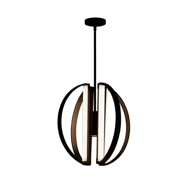 Collection: Liv Finish: Matte Black Width: 18.00" Height: 18.00" Canopy: 5" Dia x .75" H Maximum Wattage: 32.00 W Bulb Type: LED Light Source: LED Light Output: 3200.00 lm Voltage: 120.00 V Safety Listing: UL/ETL Safety Rating: Damp LED