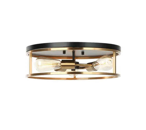 Collection: Knox Finish: Matte Black w/ Brass Width: 16.00" Height: 5.00" Number of Bulbs: 3 Maximum Wattage: 60.00 W Bulb Type: E26 Bulb Base: E26 Voltage: 120.00 V Safety Listing: UL/ETL Safety Rating: Damp