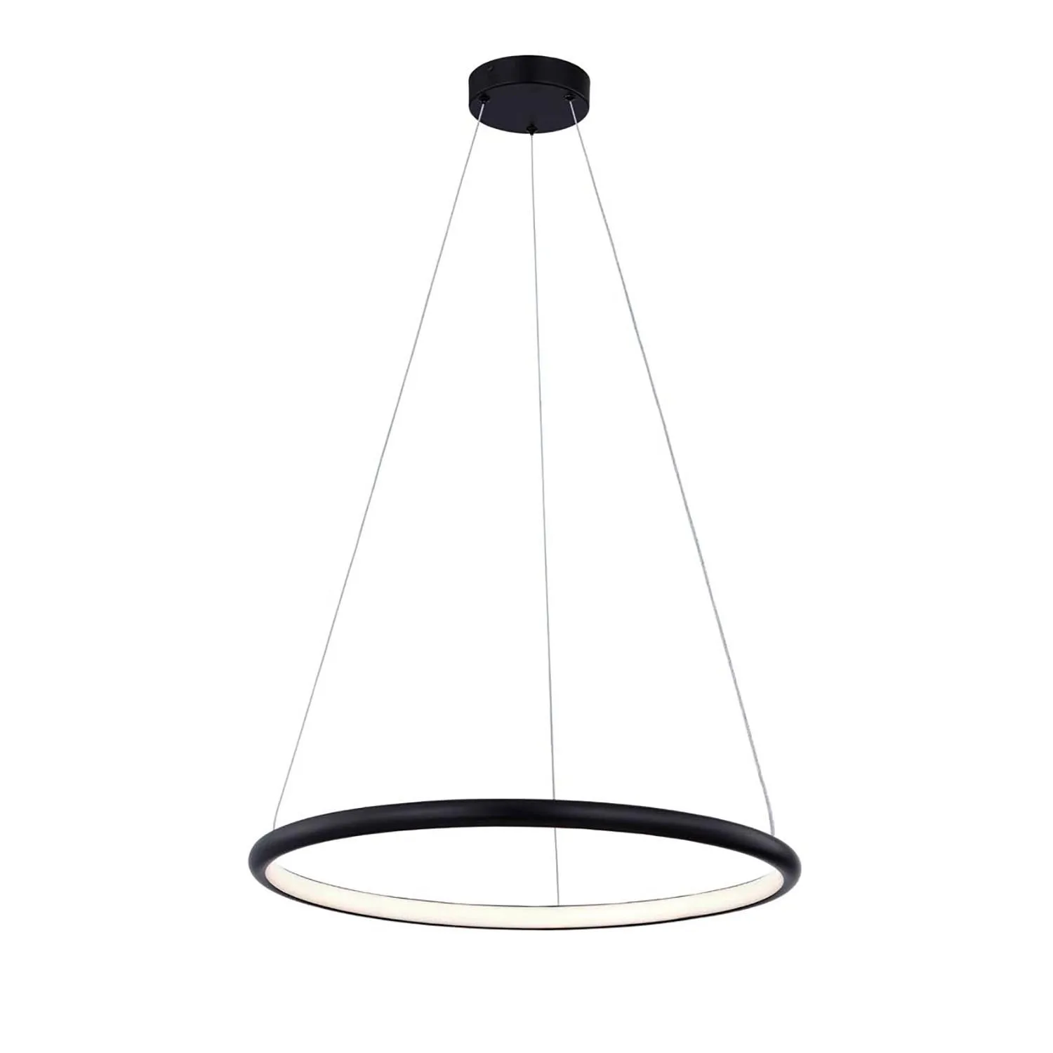 Circola LED Pendant in Matte Black