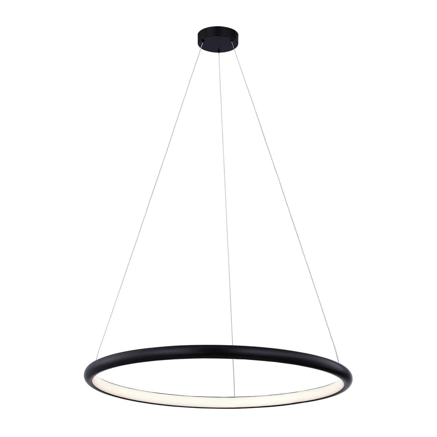 Circola LED Pendant in Matte Black