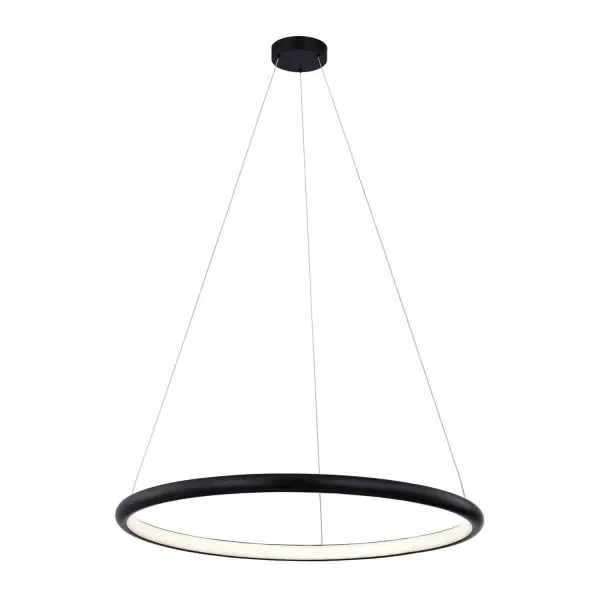 Collection: Circola Finish: Matte Black Width: 36.00" Height: 0.75" Canopy: 6.75" Dia. x 1.5" H Maximum Wattage: 42.00 W Light Source: LED Light Output: 3750.00 lm Delivered Lumens: 1680.00 lm Voltage: 120.00 V Safety Listing: UL/ETL Safety Rating: Damp LED