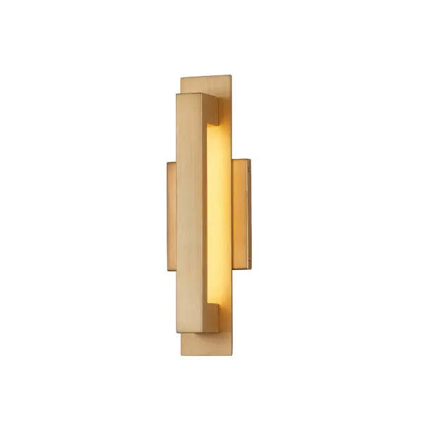 Collection: Catalina Finish: Burnished Gold Width: 4.75" Height: 15.00" Extension from Wall: 3.00" Canopy: 4.75" W x 5" H Maximum Wattage: 16.00 W Bulb Type: LED Light Source: LED Light Output: 1400.00 lm Voltage: 120.00 V Safety Listing: UL/ETL Safety Rating: Wet ADA LED
