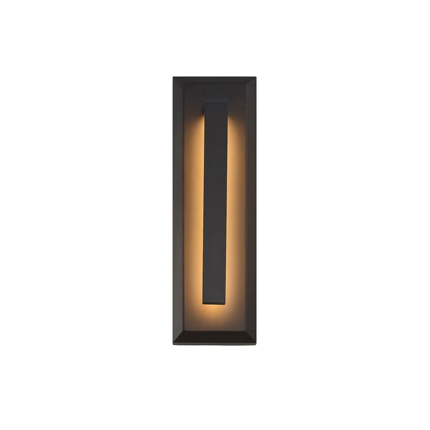 No Shade Material LED Outdoor Wall Sconce in Matte Black