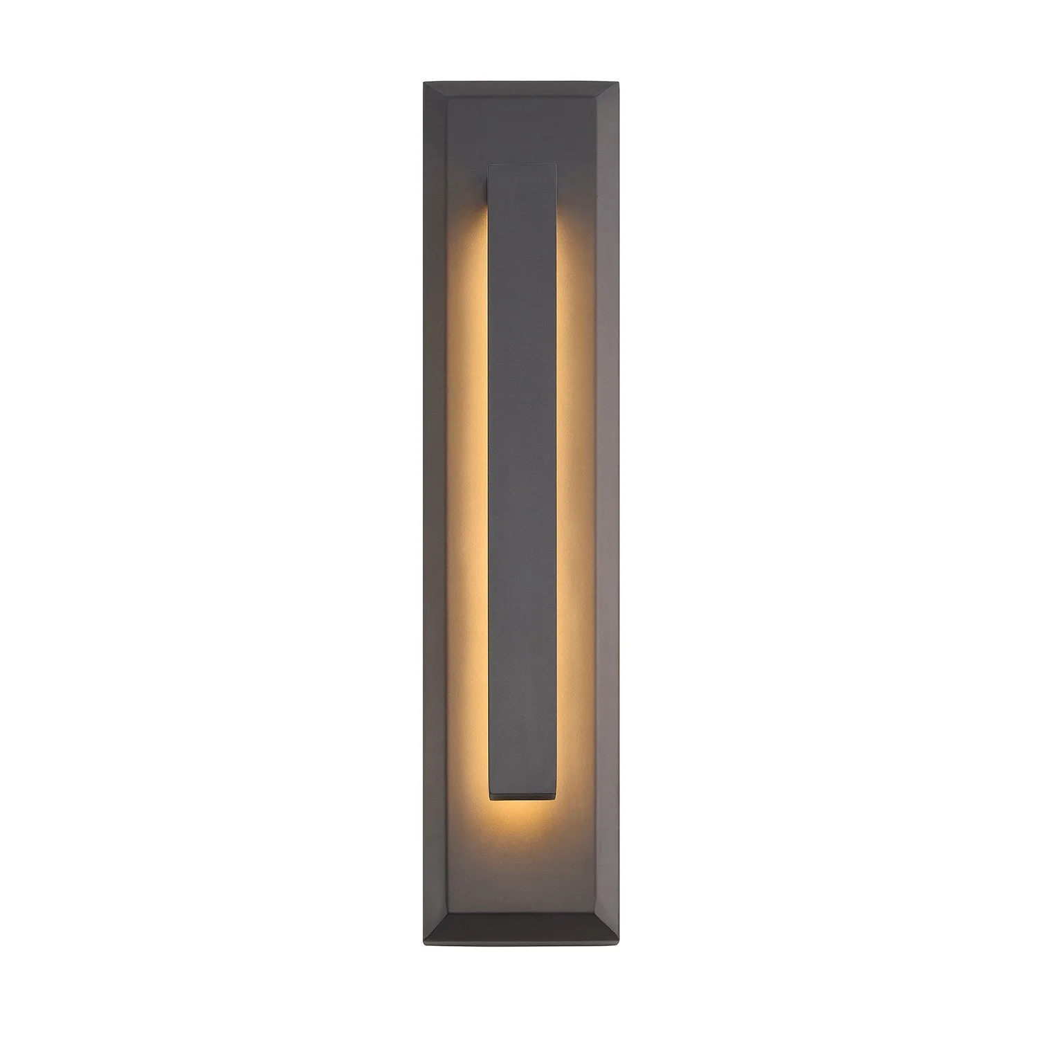 No Shade Material LED Outdoor Wall Sconce in Matte Black