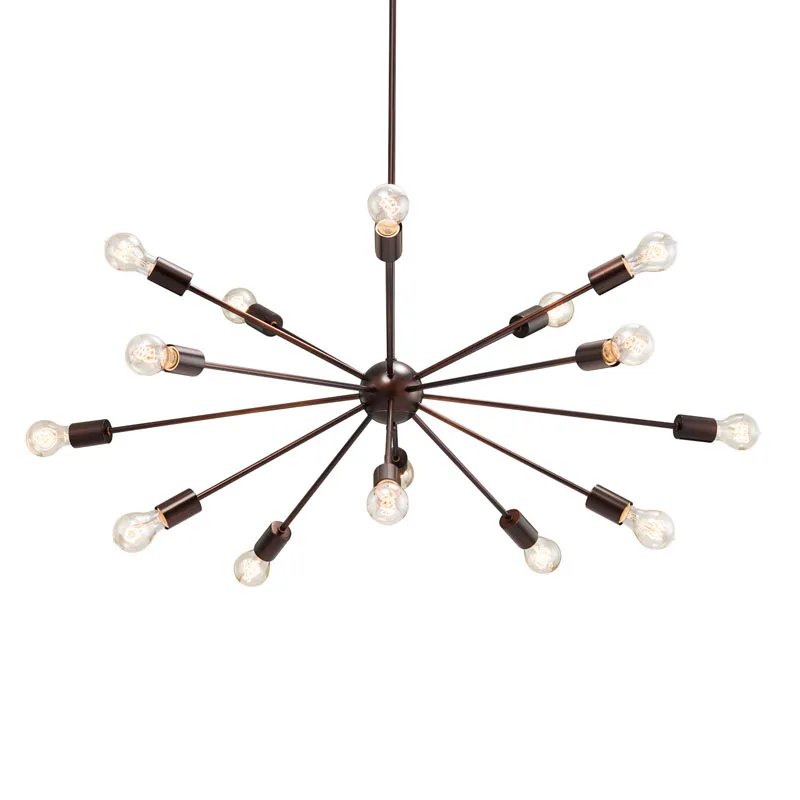 Axion 15 Light Chandelier in Dark Bronze