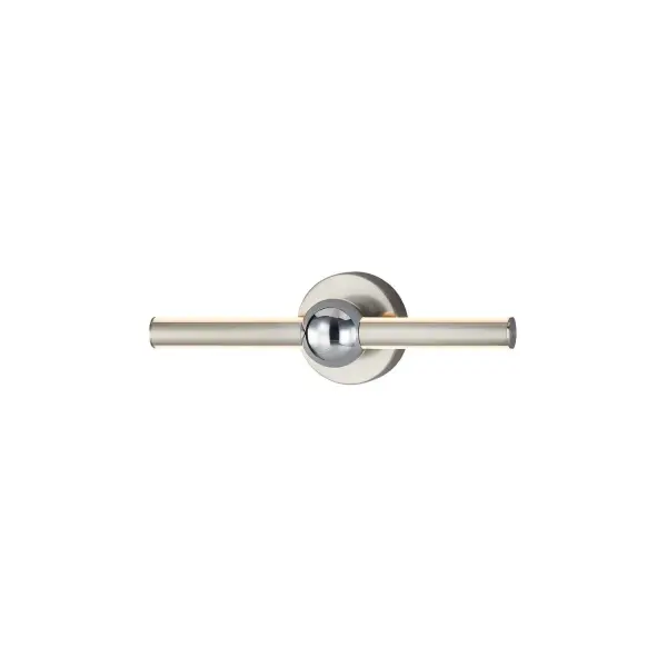 Collection: Arzy Finish: Brushed Nickel w/ Chrome Width: 19.75" Height: 5.00" Extension from Wall: 4.50" Canopy: 5" Dia. Maximum Wattage: 21.00 W Light Source: LED Light Output: 2000.00 lm Delivered Lumens: 1050.00 lm Voltage: 120.00 V Safety Listing: UL/ETL Safety Rating: Damp LED