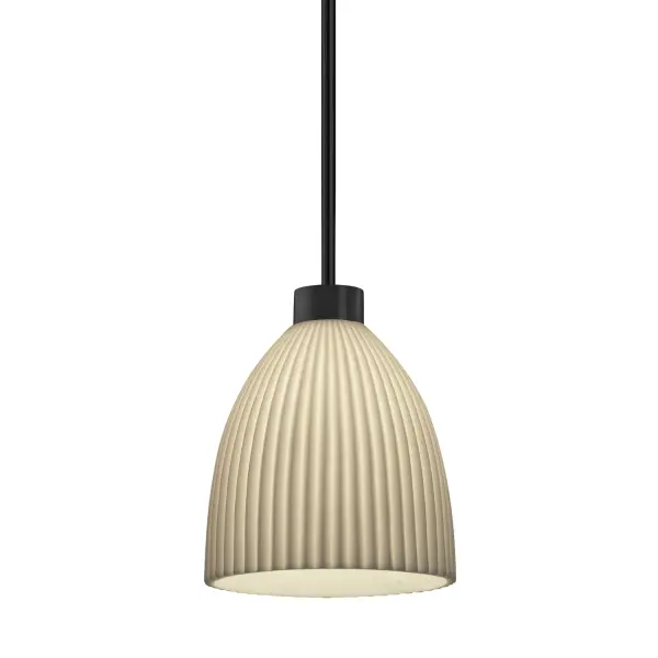 Collection: Porcelina Finish: Matte Black Glass: Faux Porcelain Resin Width: 18.00" Height: 21.50" Canopy: 5" Dia. x 0.75" H Number of Bulbs: 1 Maximum Wattage: 75.00 W Bulb Base: E26 Voltage: 120.00 V Safety Listing: UL/ETL Safety Rating: Damp