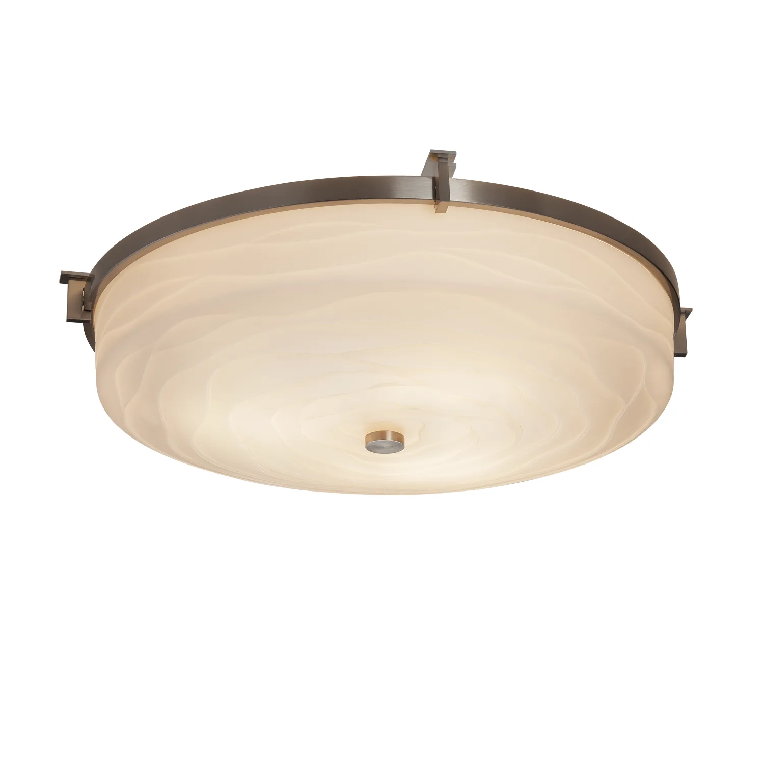 Porcelina LED Flush-Mount in Brushed Nickel