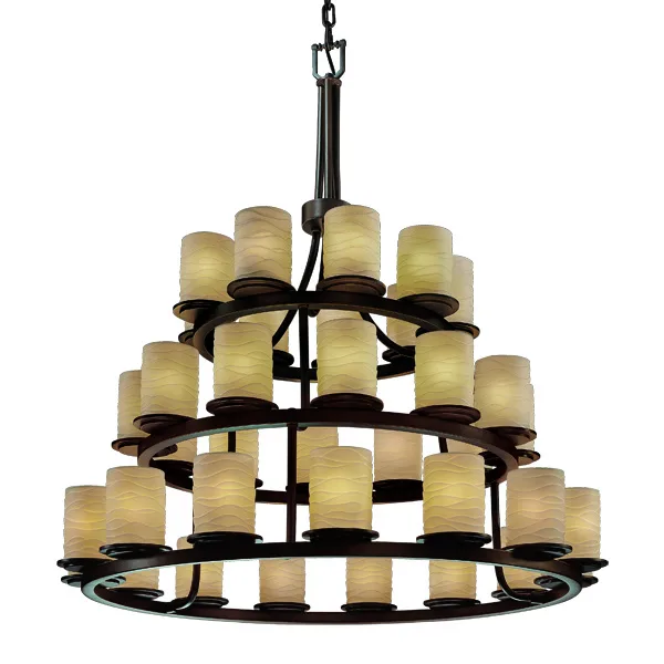 Limoges 36 Light Chandelier in Dark Bronze