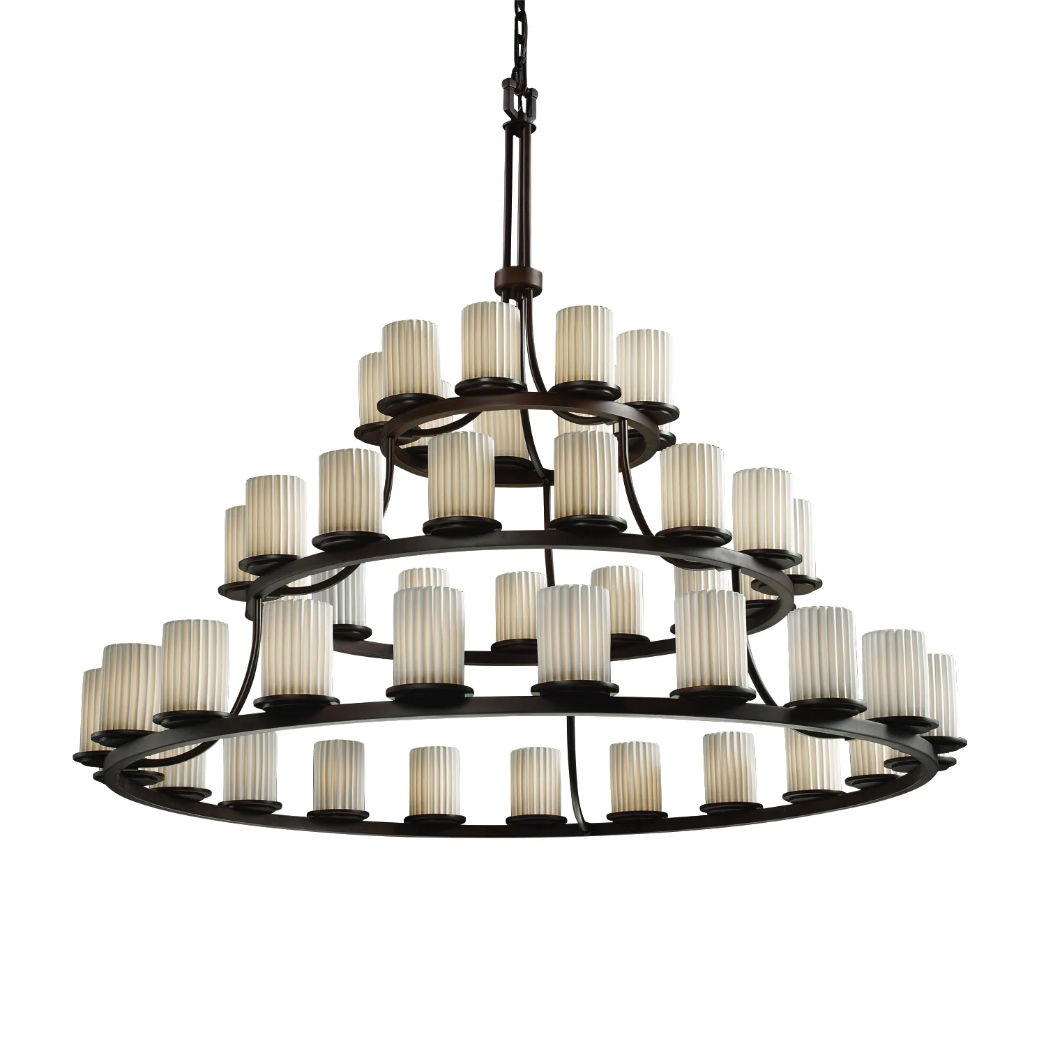 Limoges 45 Light Chandelier in Dark Bronze