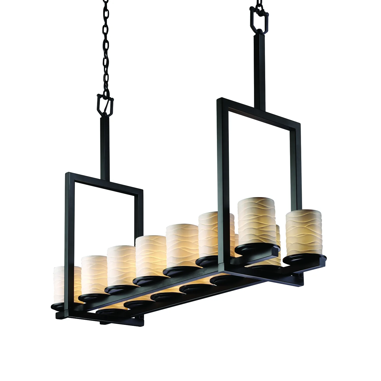 Limoges 14 Light Chandelier in Matte Black
