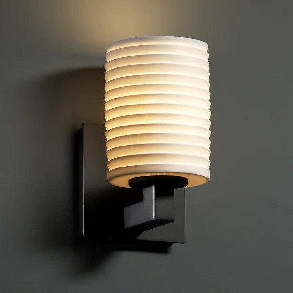 Limoges One Light Wall Sconce in Matte Black