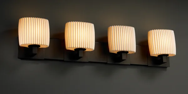 Limoges Four Light Bath Bar in Dark Bronze