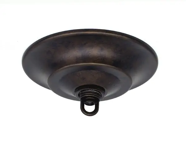 Toltec Lighting Chrome Pendant with Amber Marble Glass - Image 3