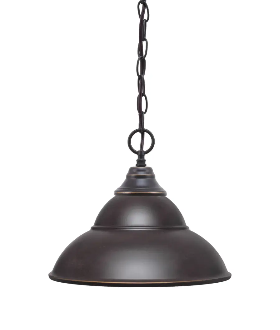 Dark Granite Double Bubble Metal Pendant - Image 1