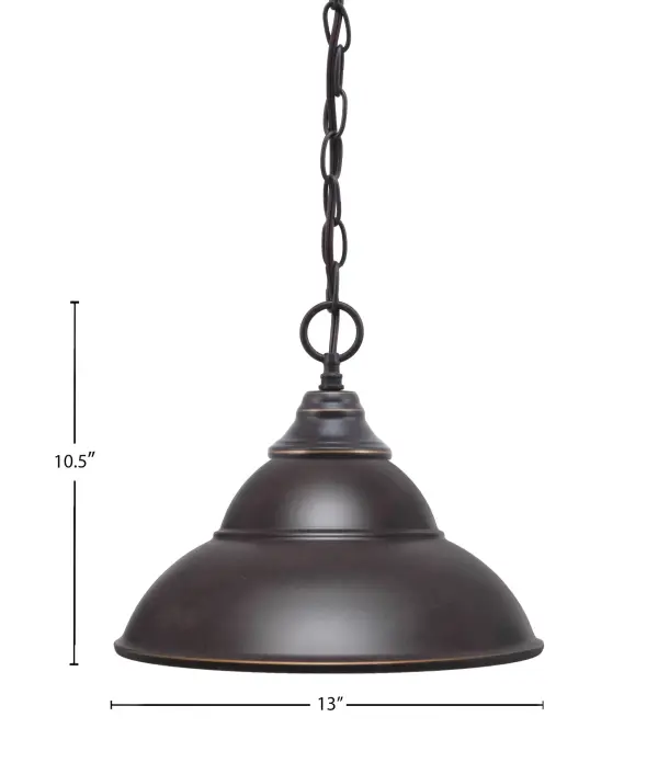 Dark Granite Double Bubble Metal Pendant - Image 2