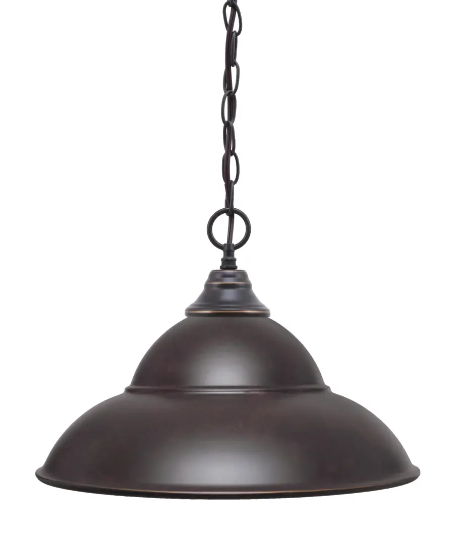 Dark Granite Double Bubble Metal Pendant - Image 1