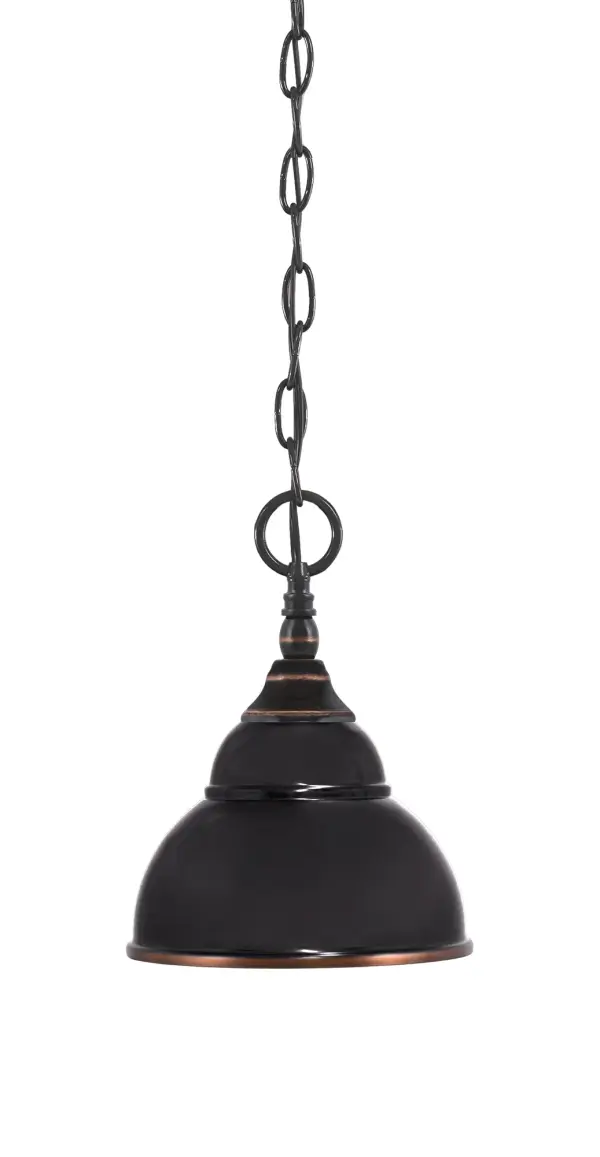 Black Copper Double Bubble Mini Pendant - Image 1