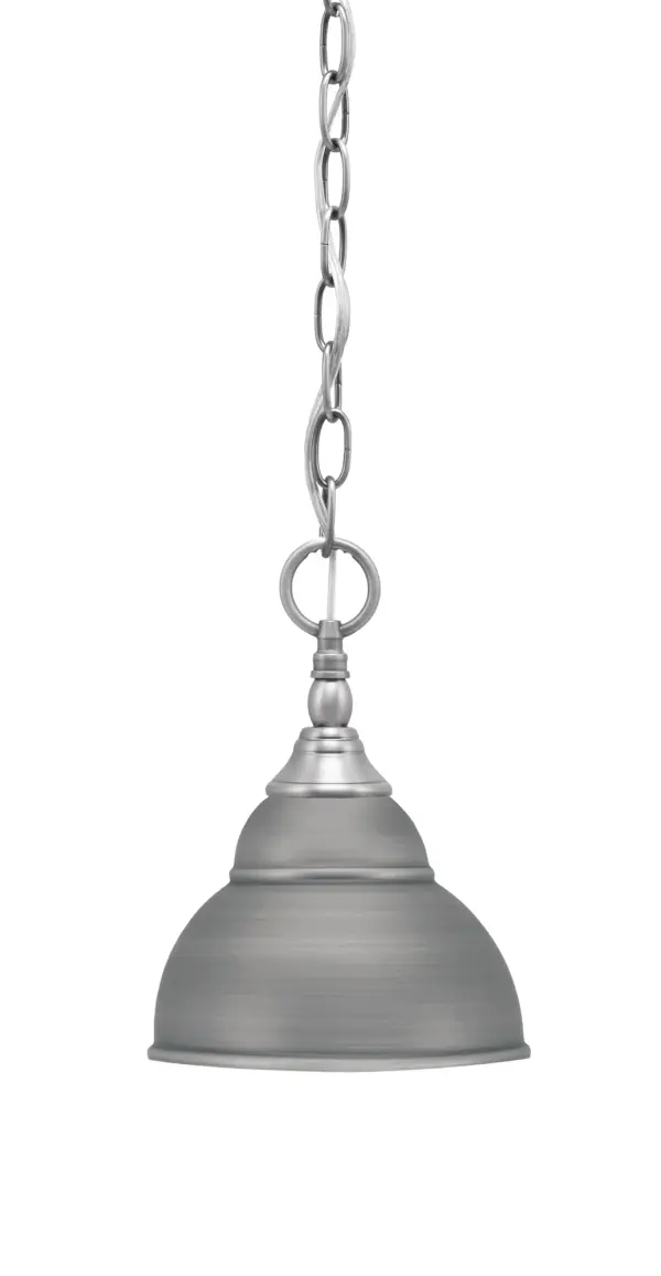 Brushed Nickel Double Bubble Mini Pendant - Image 1