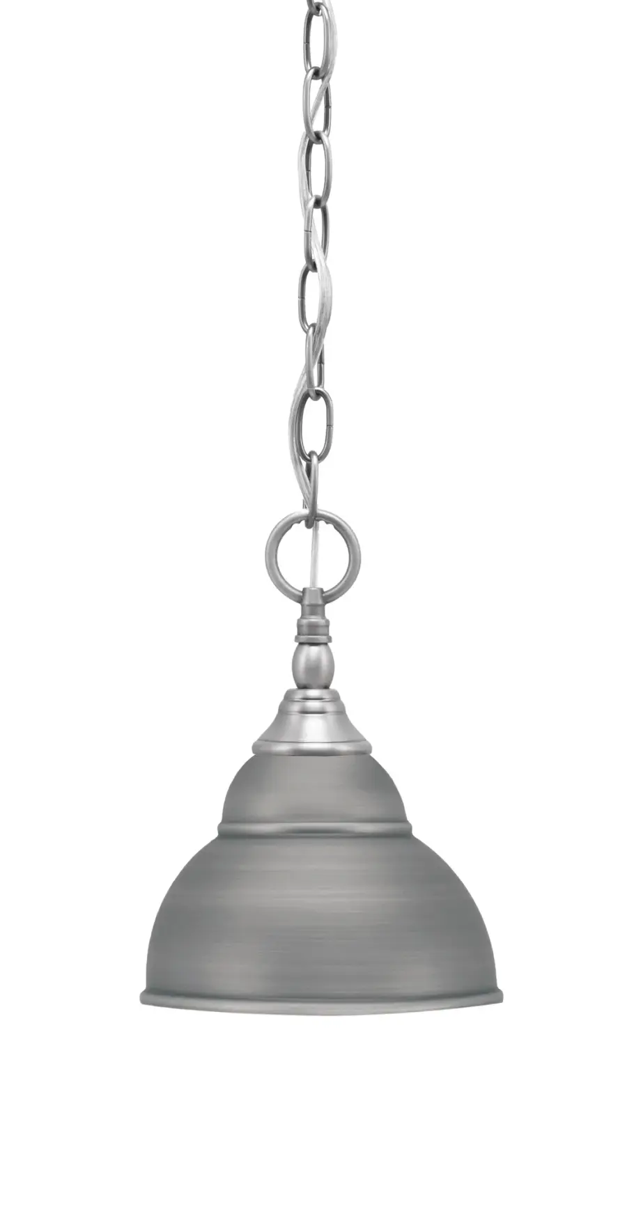 Brushed Nickel Double Bubble Mini Pendant - Image 1