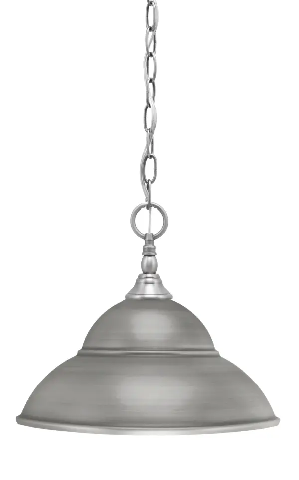 Brushed Nickel Double Bubble Mini Pendant - Image 1