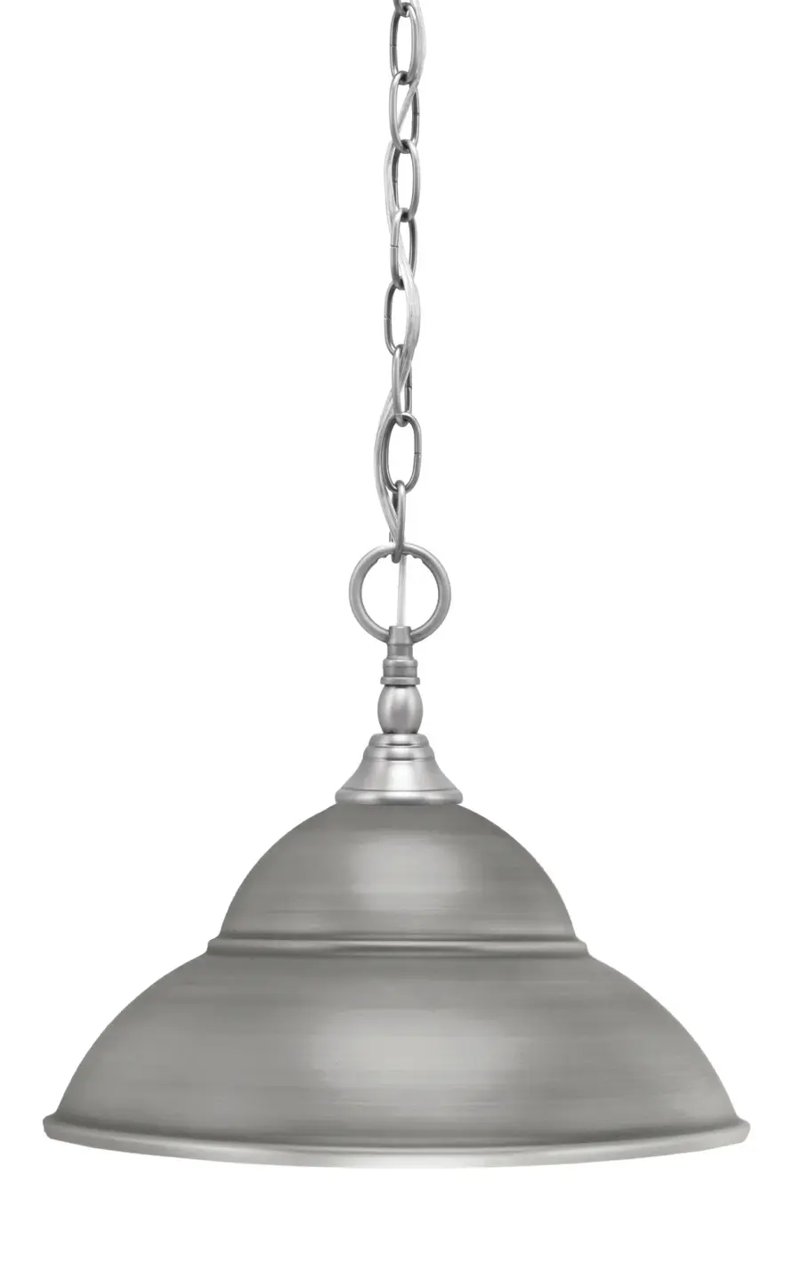 Brushed Nickel Double Bubble Mini Pendant - Image 1