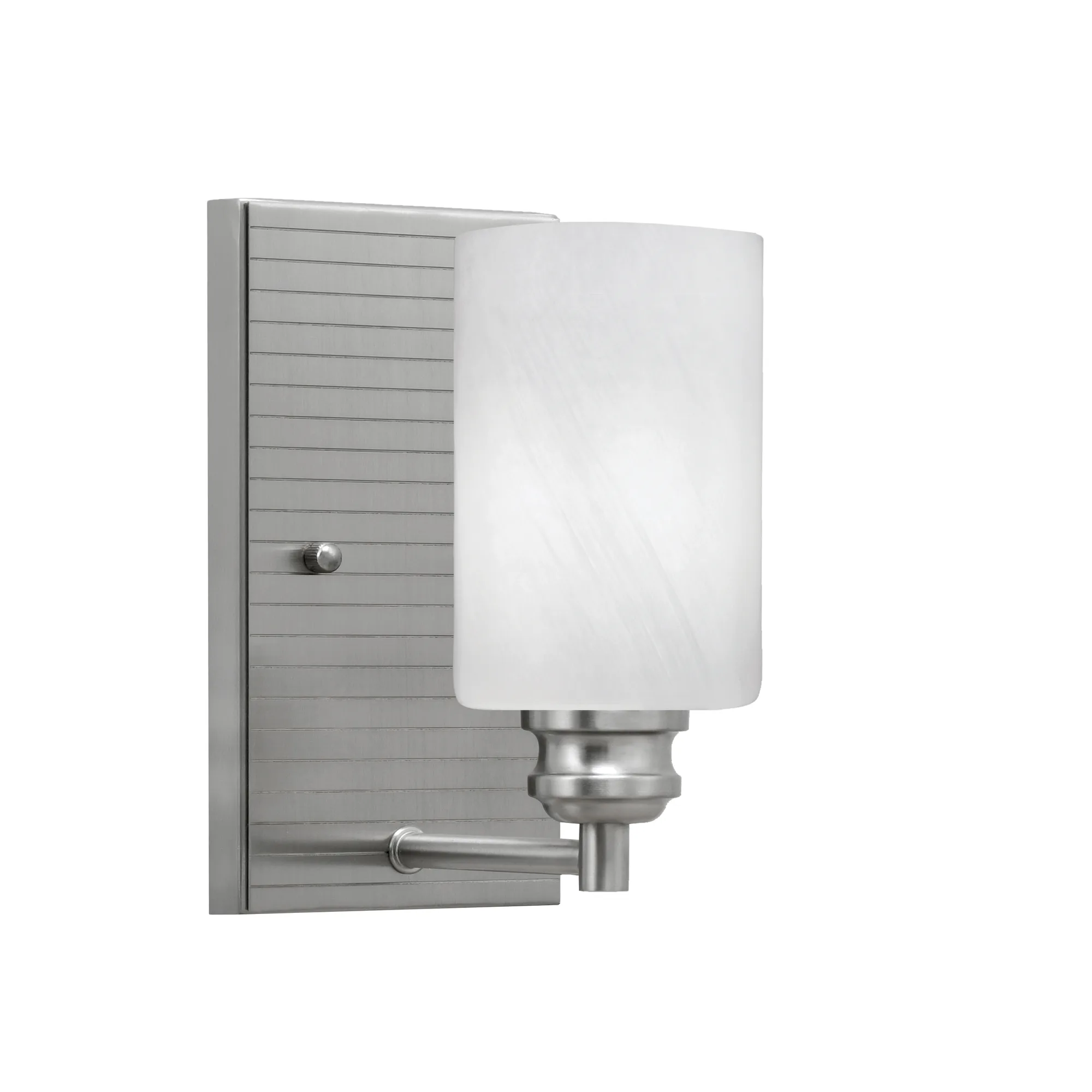 Edge Wall Sconce with White Marble Glass
