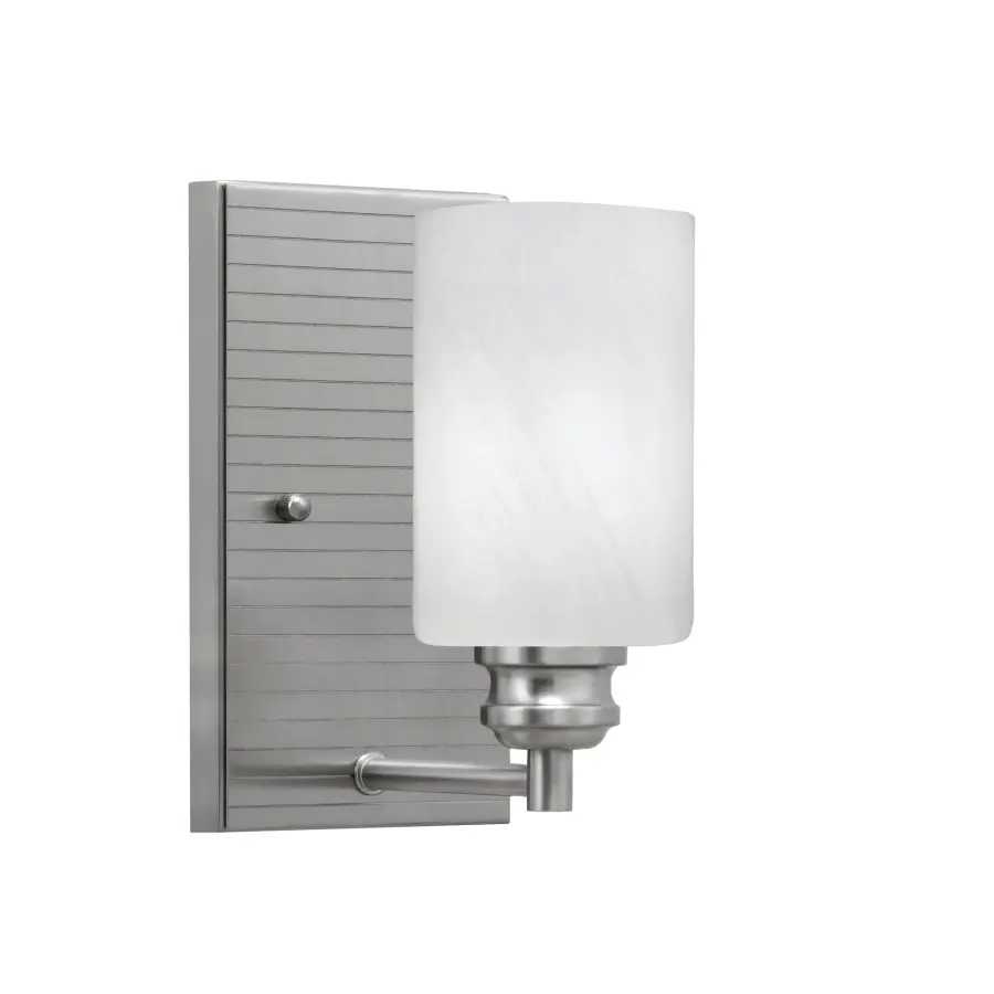 Edge Wall Sconce with White Marble Glass - Image 1