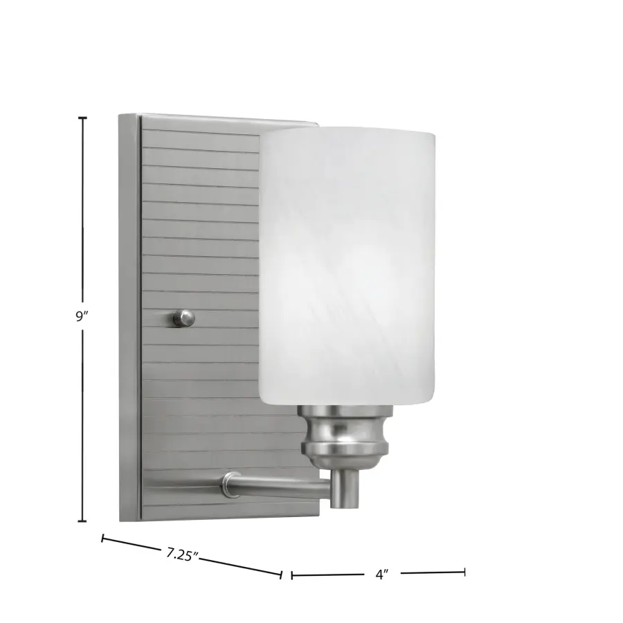 Edge Wall Sconce with White Marble Glass - Image 2