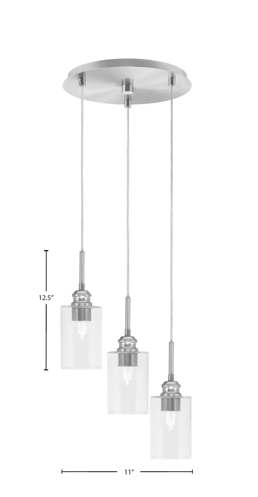 Edge 3 Light Cluster Pendant - Image 2