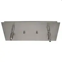 Edge 5-Light Bar in Brushed Nickel with Clear Bubble Glass - Image 3