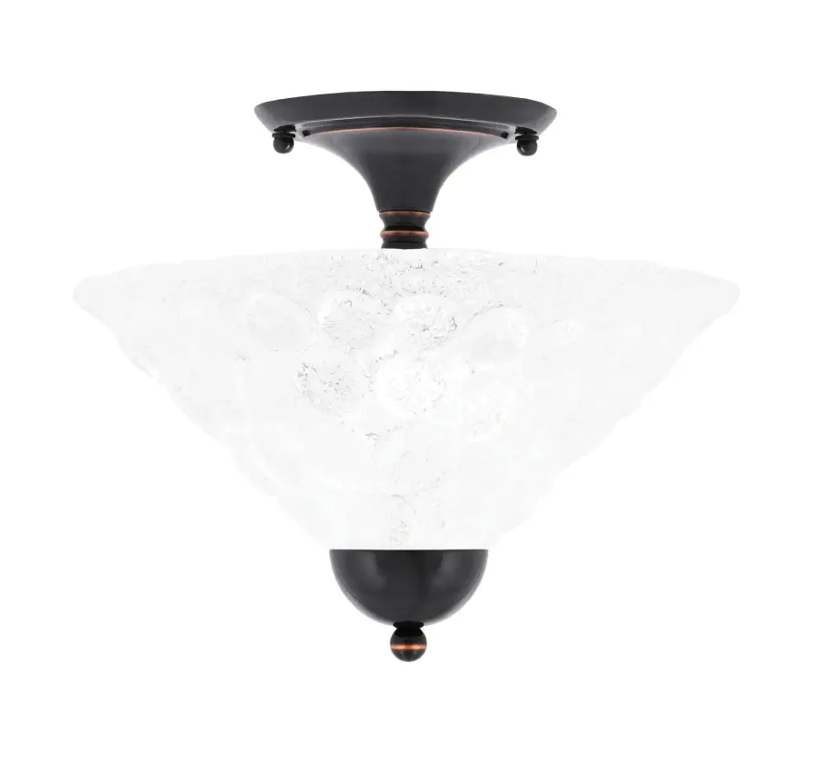 Italian Bubble Glass Semi-Flush Ceiling Light - Image 1