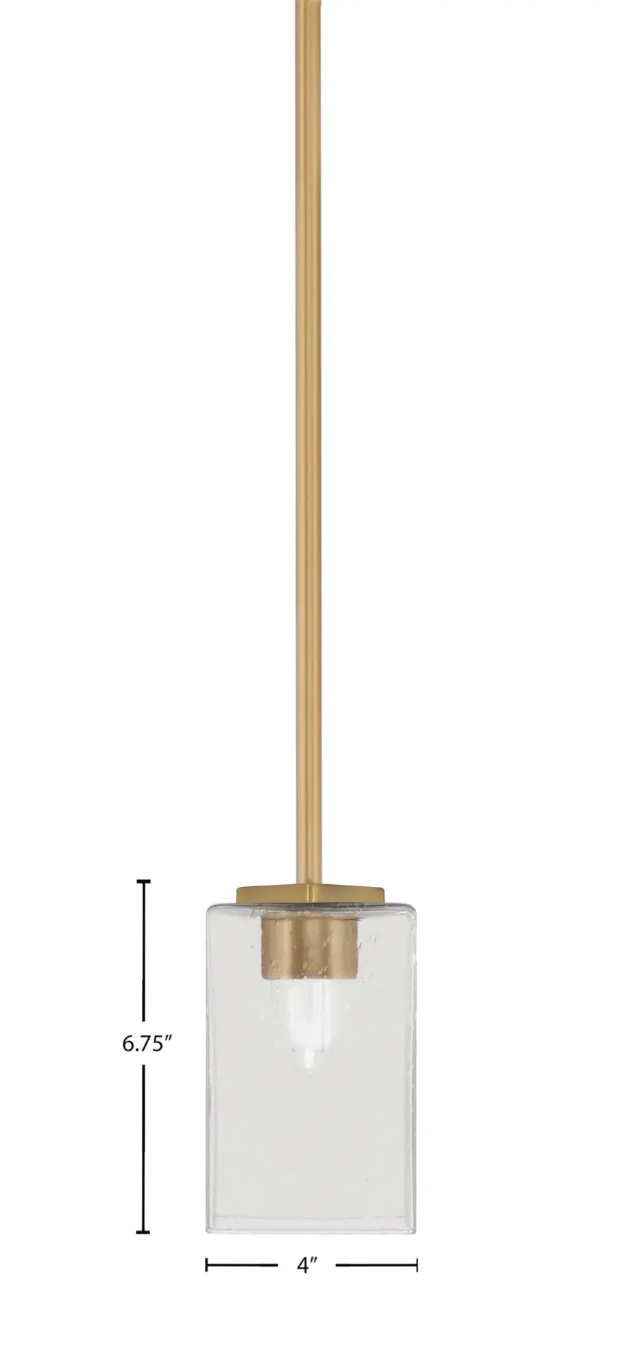 Franklin Mini Pendant with Clear Bubble Glass - Image 2