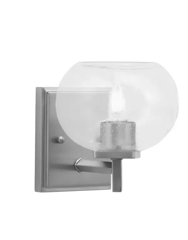 Franklin Wall Sconce with Clear Bubble Glass - Image 1