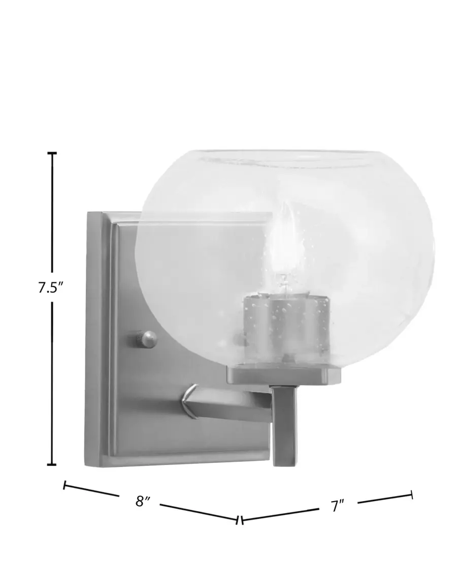 Franklin Wall Sconce with Clear Bubble Glass - Image 2