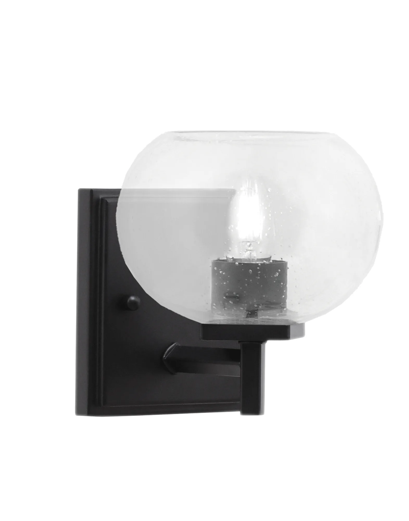 Franklin Wall Sconce with Clear Bubble Glass